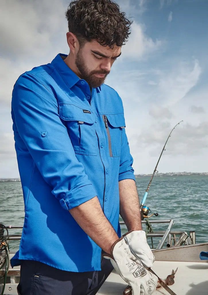 SYZMIK Men's Outdoor Long Sleeve Shirt ZW460 Metro Workwear